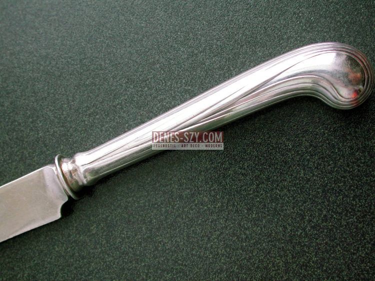 Design Christiansen, Bruckmann, Art Nouveau silver fruit knife