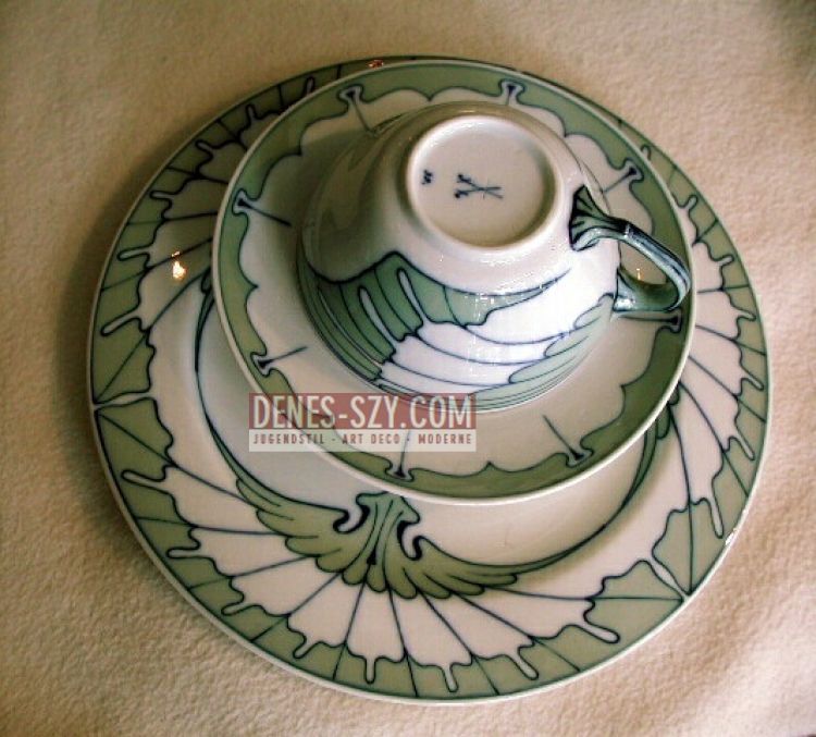 Jugendstil Flügelmuster-Service, Meissen 1901