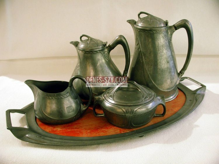 Albin Mueller Hueck servizio da te e caffe epoca liberty 1900