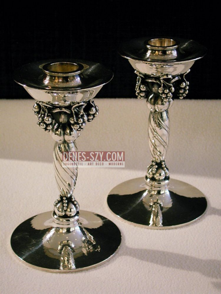 Georg Jensen Silber Sterling Leuchterpaar # 263 A
