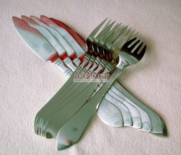 Georg Jensen Fischbesteck Muster Antik