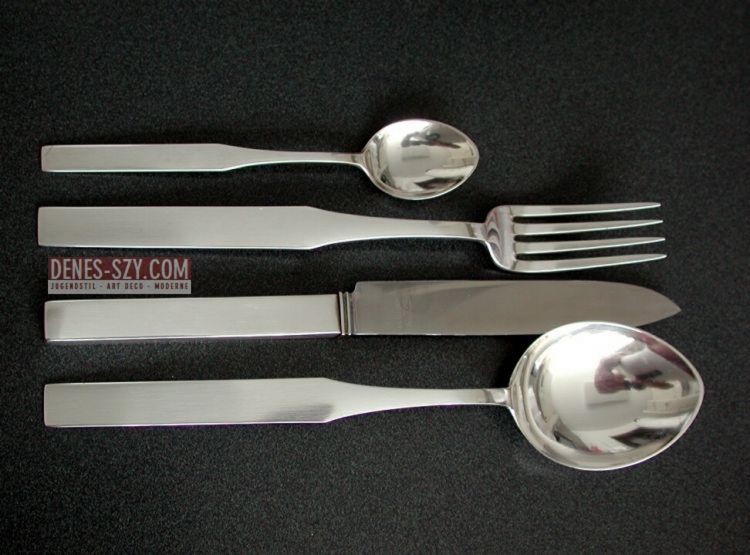 Emil Lettré posate in argento epoca Art Deco