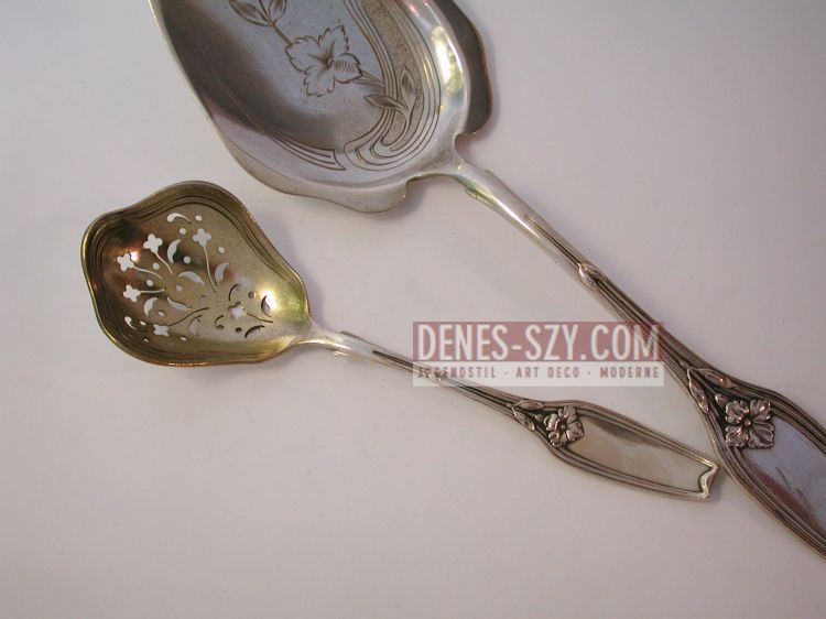 Hugo Leven posate in argento epoca liberty