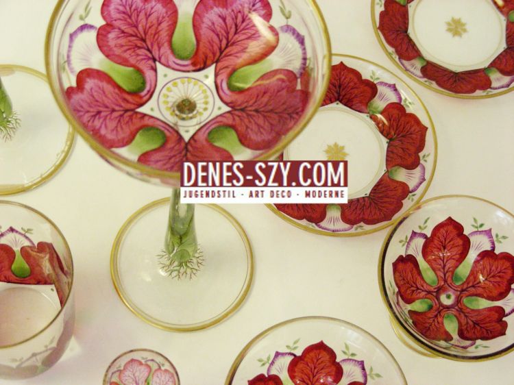 Jugendstil Stengelglas, Bayerischer- o. Boehmerwald