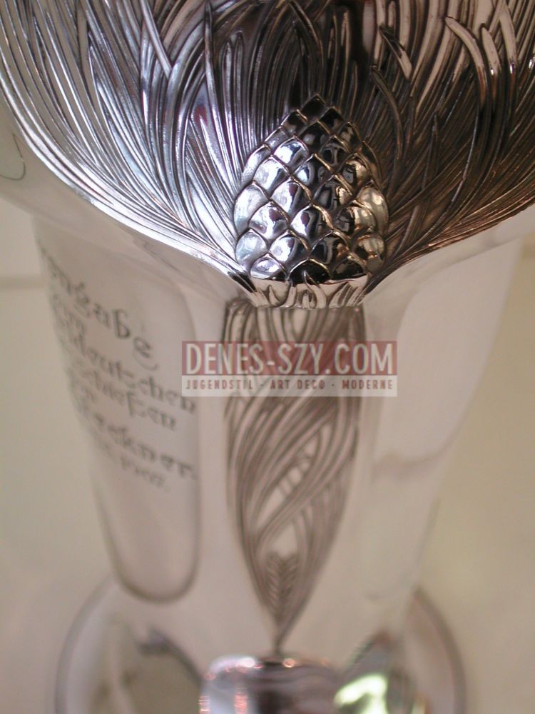 Orivit Argent Massif Cologne 1900 Coupe Art Nouveau 83