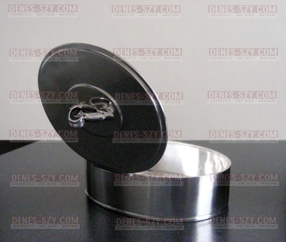 Georg Jensen Silber, Pyramide 150 G, Delphin - Deckeldose