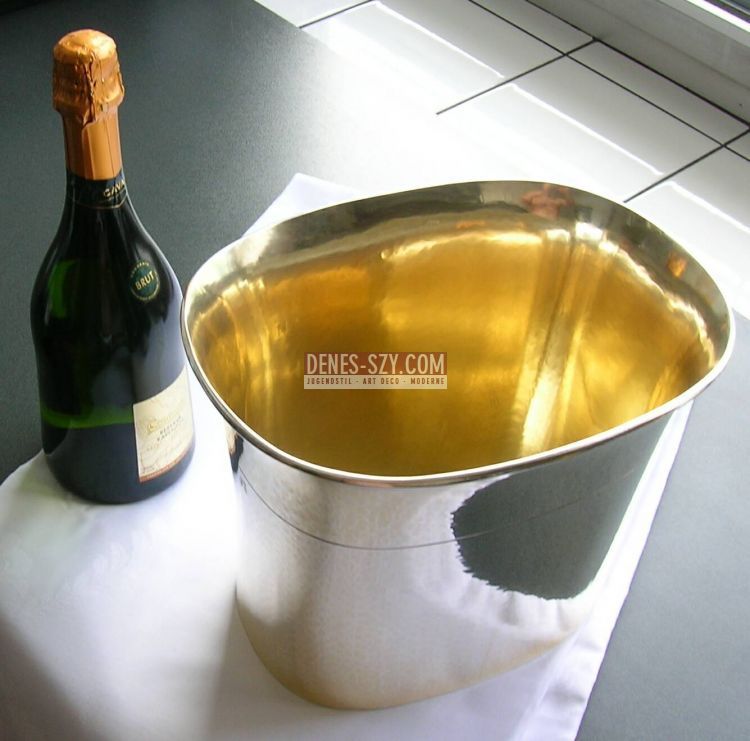 Secchiello Art Deco di Herbert Zeitner Berlino ca 1930 argento 925