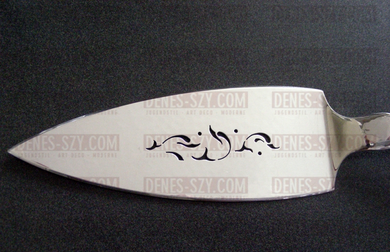 posate per servire il pesce, disegno BLOSSOM di Georg Jensen 1919, Danimarca, argento