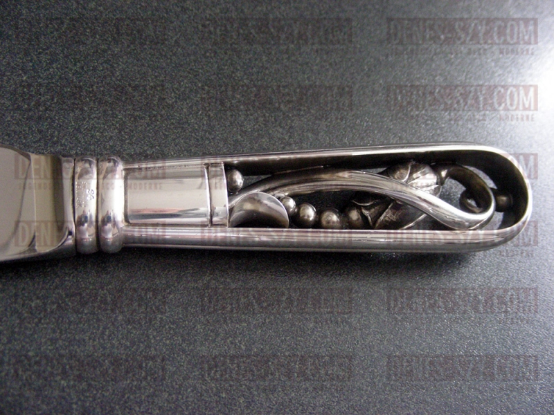 Georg Jensen silver, Blossom pattern #84, pastry serving knife
