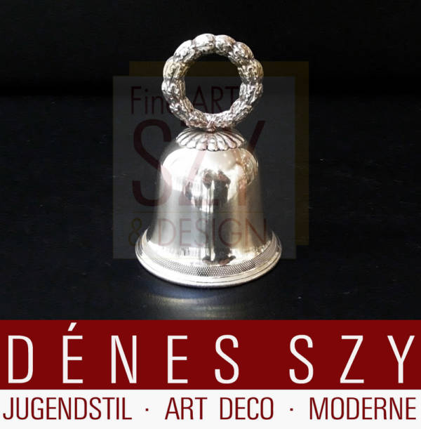 German continental mid 19th Century silver table bell