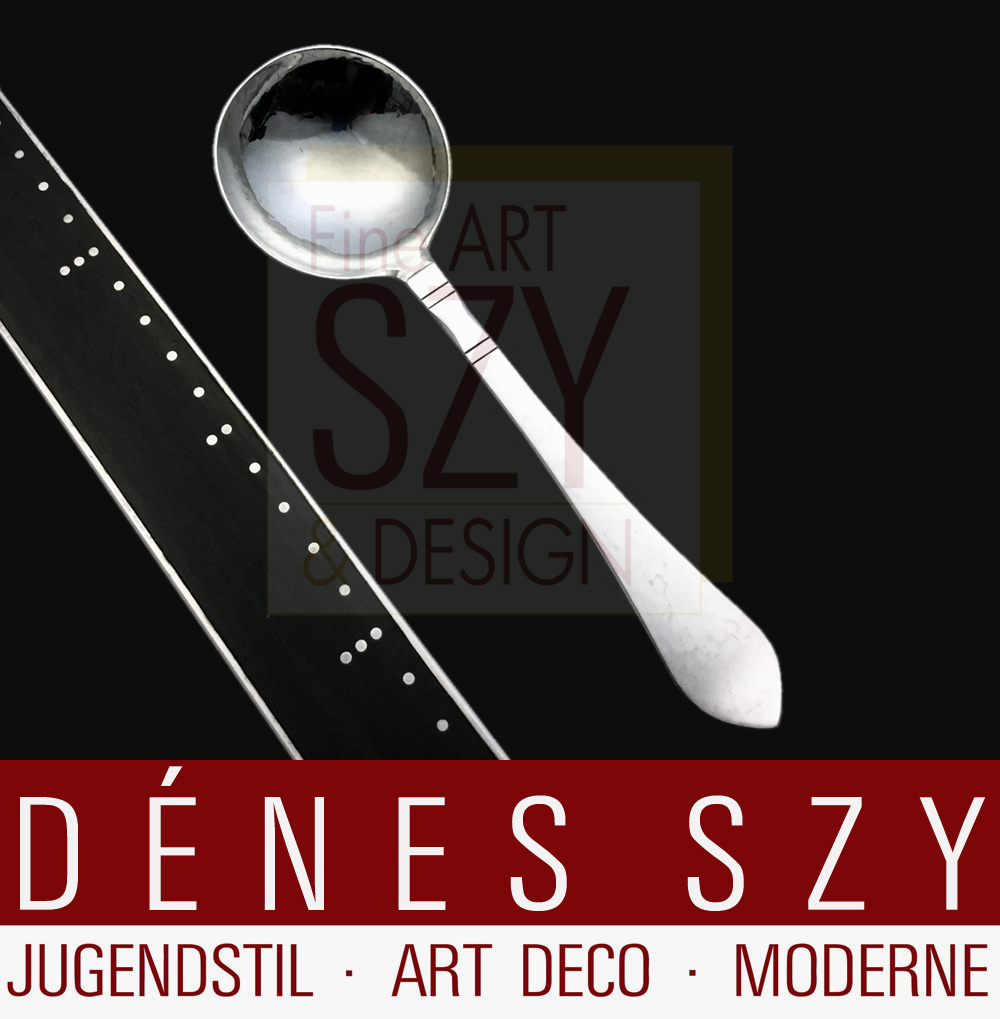 posate argento di Georg Jensen collezione piramide cucchiaio da zuppa