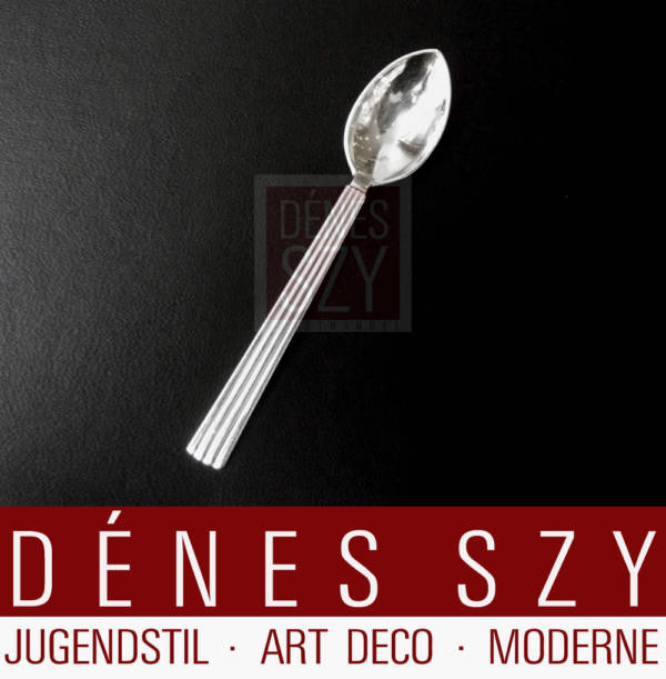 Georg Jensen silver cutlery, Bernadotte pattern, tea spoon small