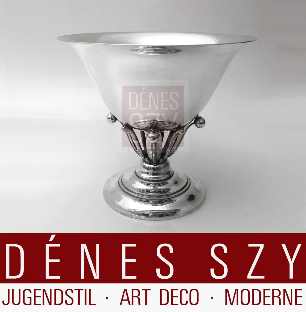 Georg Jensen Silber gr Fußschale 17 B JR