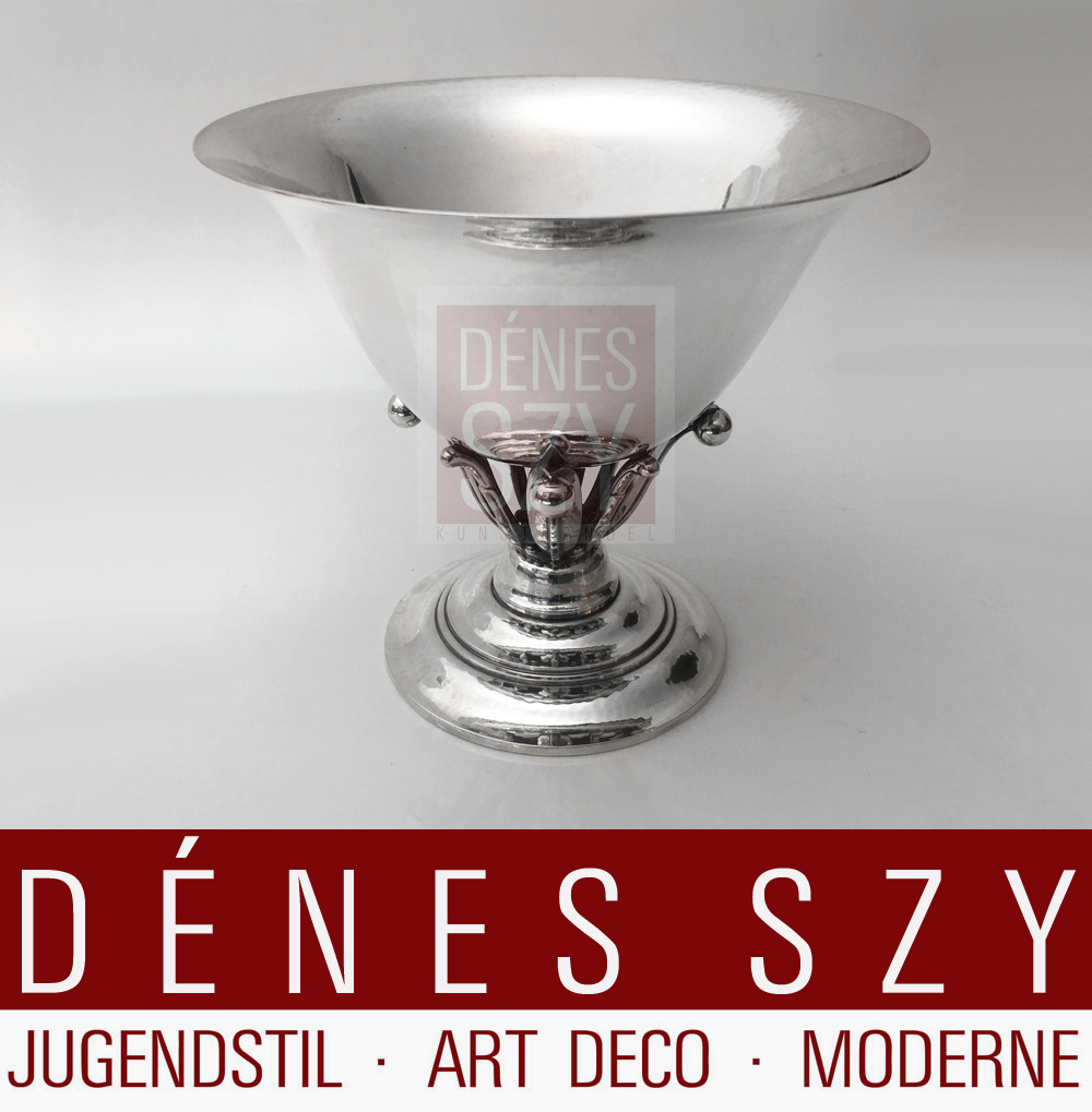 Georg Jensen Silber gr Fußschale 17 B JR