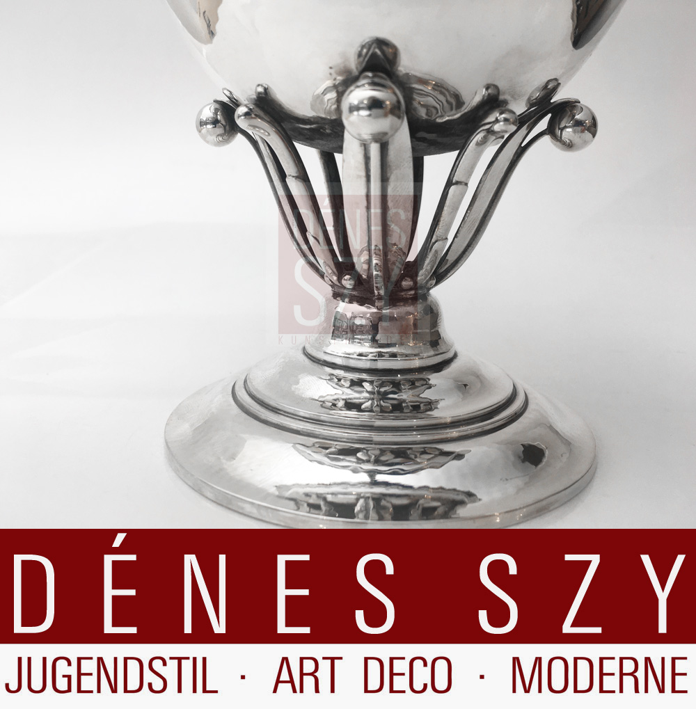 Georg Jensen Silber gr Fußschale 17 B JR