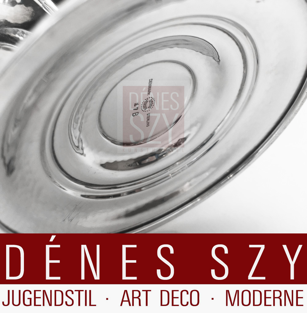 Georg Jensen Silber gr Fußschale 17 B JR