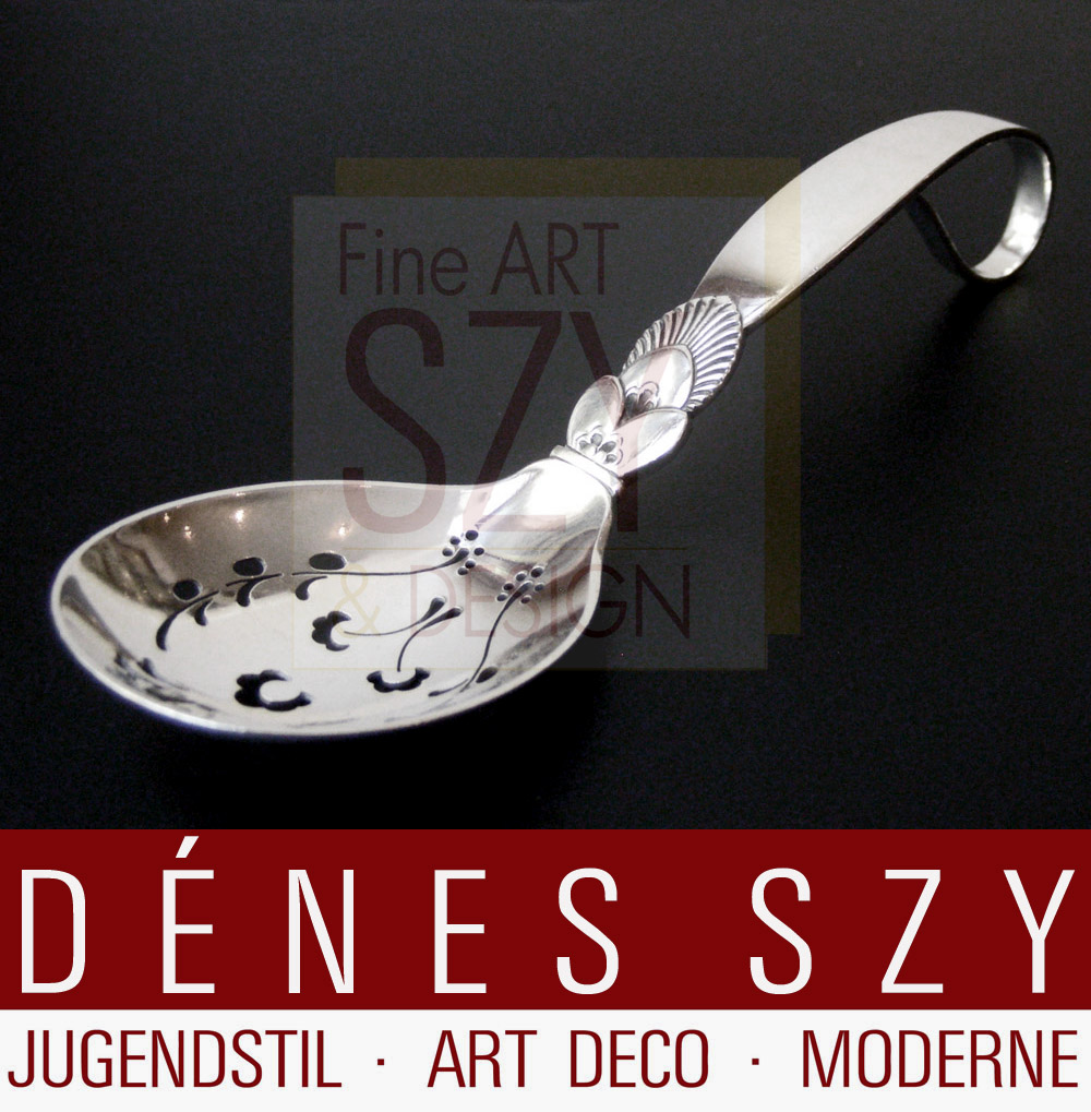 Georg Jensen cactus cucchiaio da fragole in argento 925