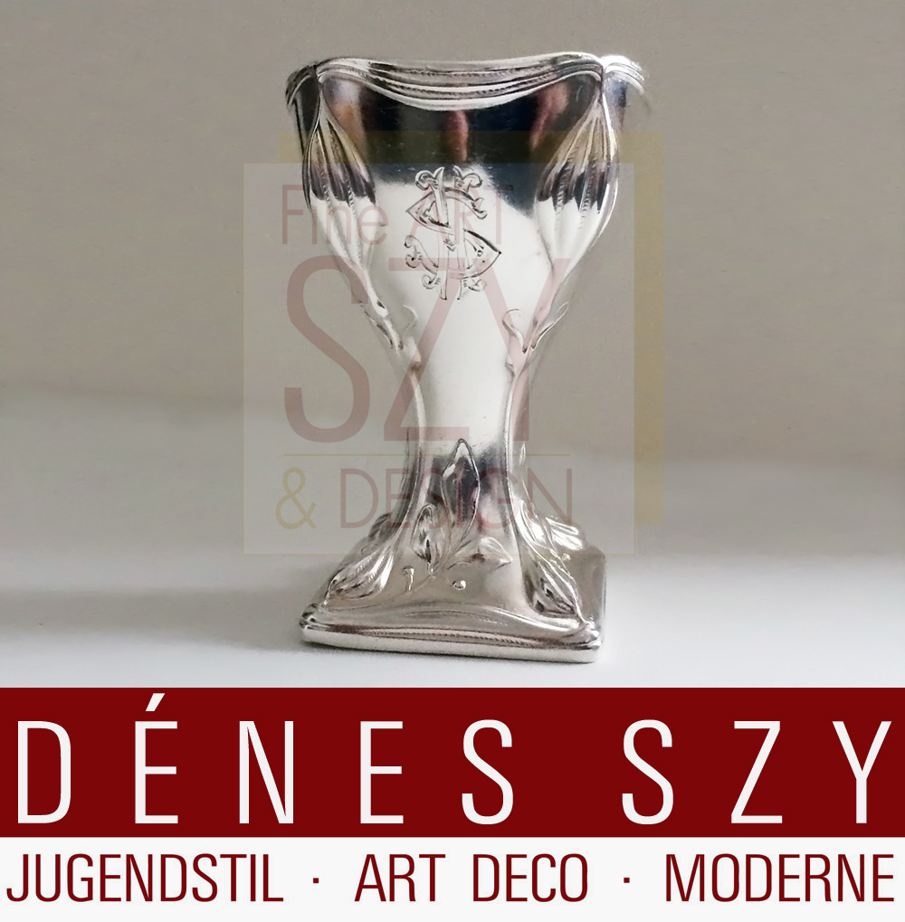Koch & Bergfeld Bremen Jugendstil Eierbecher Silber 800