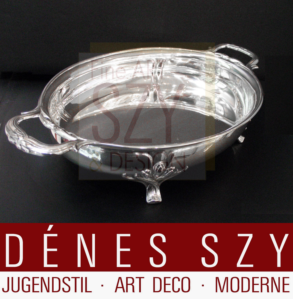 Heinrich Vogeler Silber Herbstzeitlose Jugendstil Schale