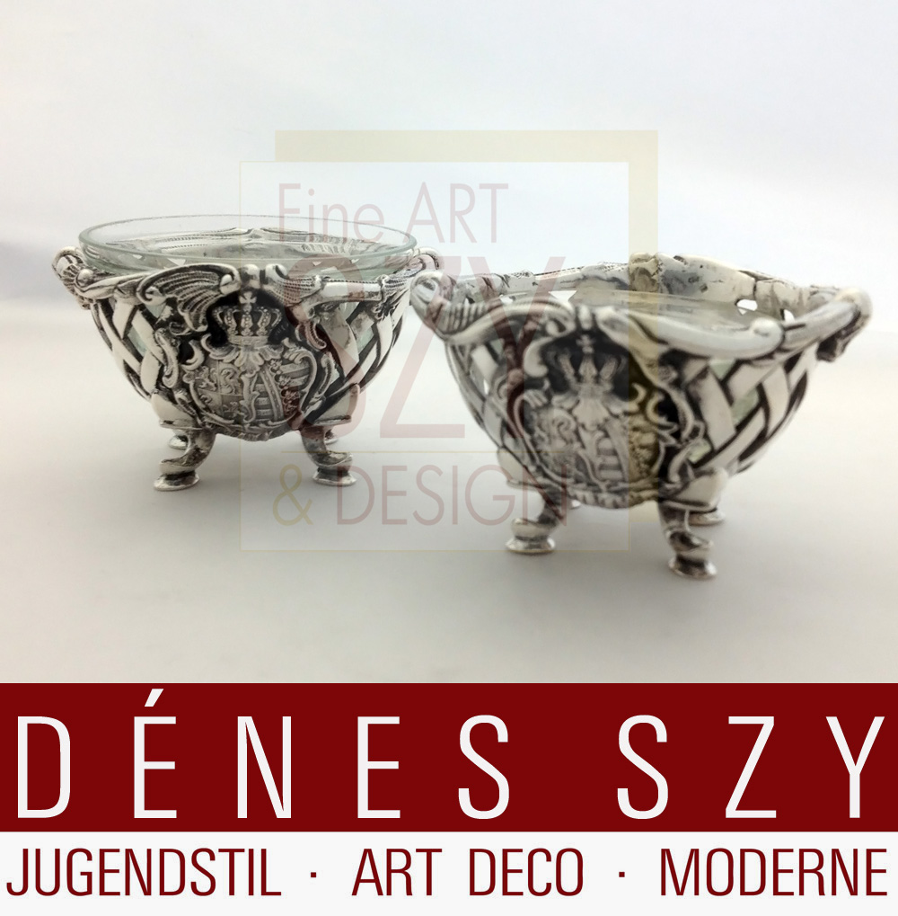 Biedermeier Silber Gewürzschalen Berlin um 1850