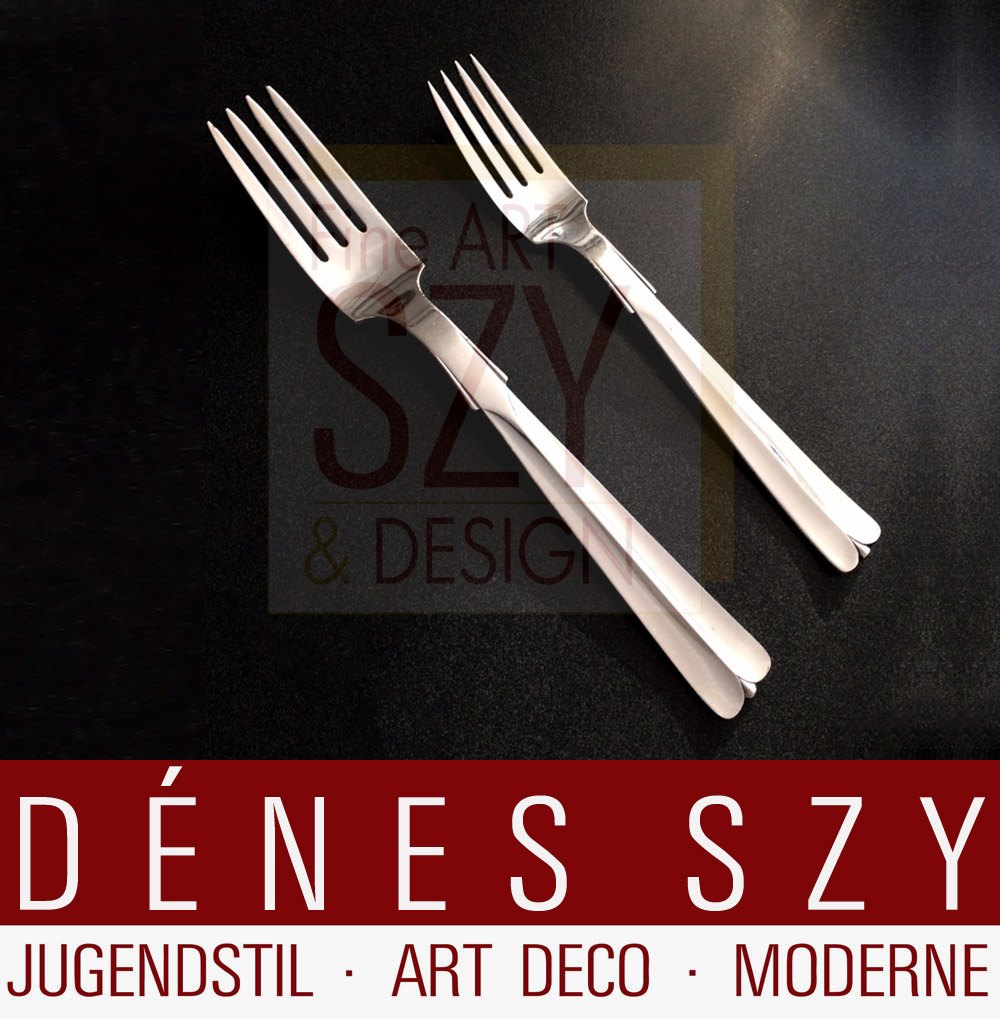 Hans Hansen Denmark Silber Besteck Aresolv #7 Dessertgabel