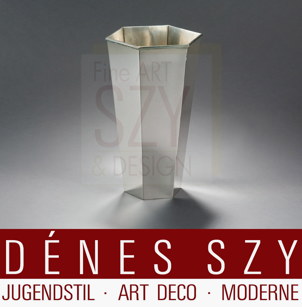 Wiwen Nilsson Sterling Silber große Vase Schweden 1950er Jahre