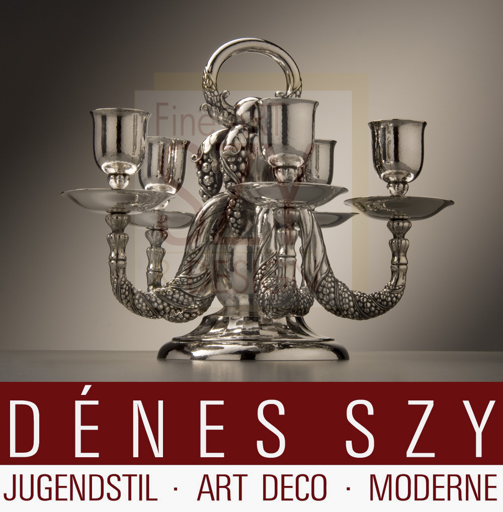 OCTOPUS, XXL GEORG JENSEN Sterling Silber KANDELABER # 383 A