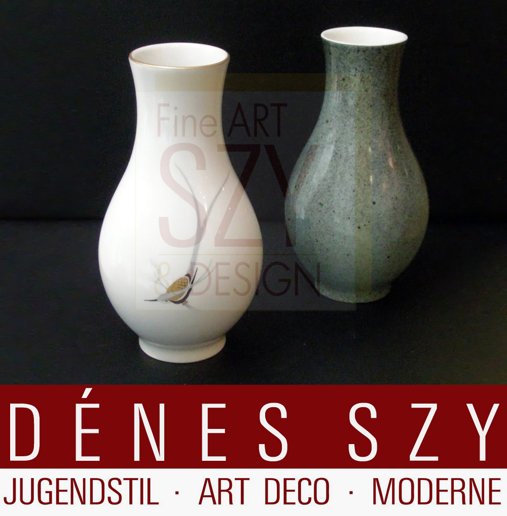 piccolo vaso di rose in porcellana di KPM Berlino