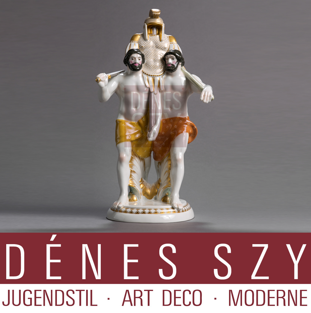 HOCHZEITSZUG KPM Berlin Porzellanfigur ETRUSKER, A. AMBERG