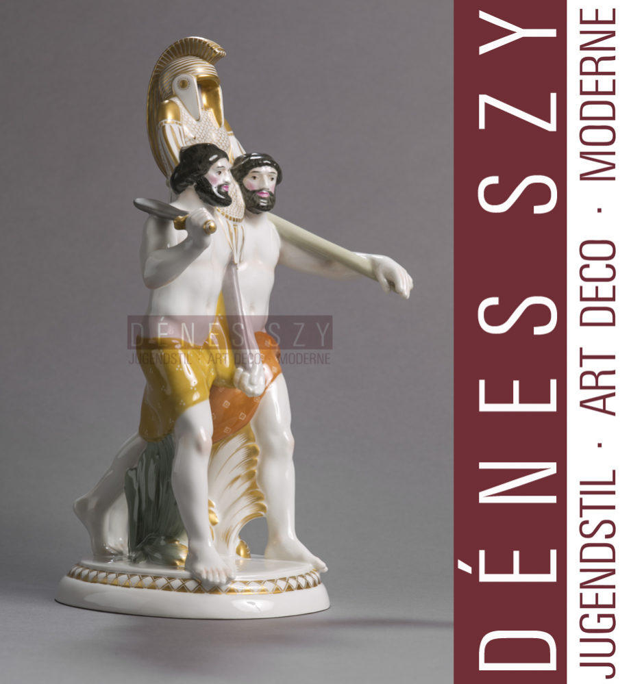 HOCHZEITSZUG KPM Berlin Porzellanfigur ETRUSKER, A. AMBERG