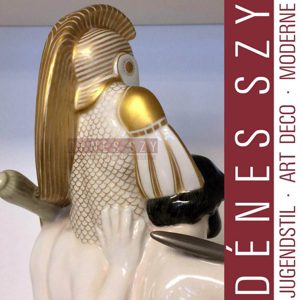 HOCHZEITSZUG KPM Berlin Porzellanfigur ETRUSKER, A. AMBERG