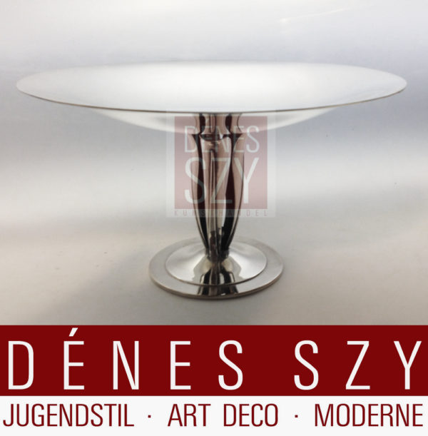 Hans Hansen KGH Art Deco sterling silver tazza bowl 1930s