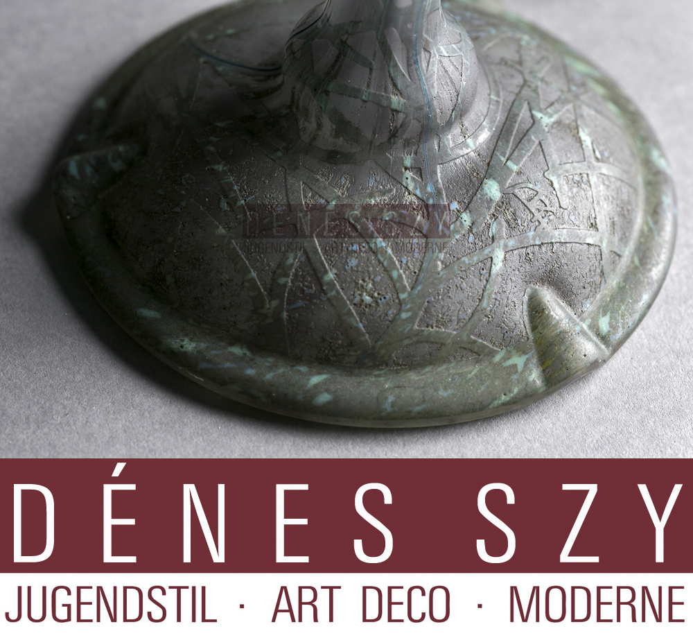 Daum Nancy lampada da tavolo con penne di pavone