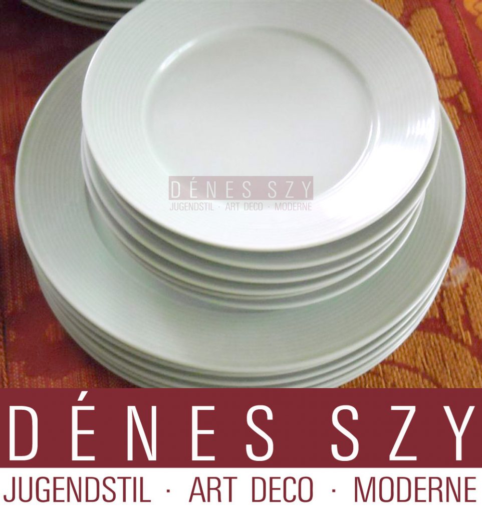 KPM Staatlich Berlin, Porzellan Teller, Muster Halle in Seladon