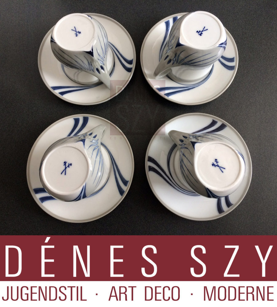 Kaffee, Kakao Tasse, Unterglasur Farben, Schwertermarke, Saxonia Serie