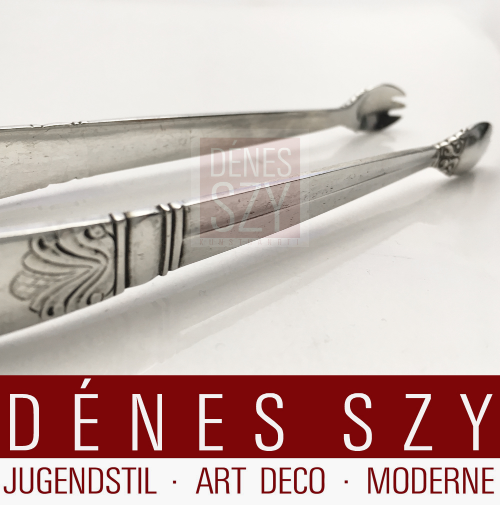 Georg Jensen molette da zucchero in argento collezione Acanthus anni 1920