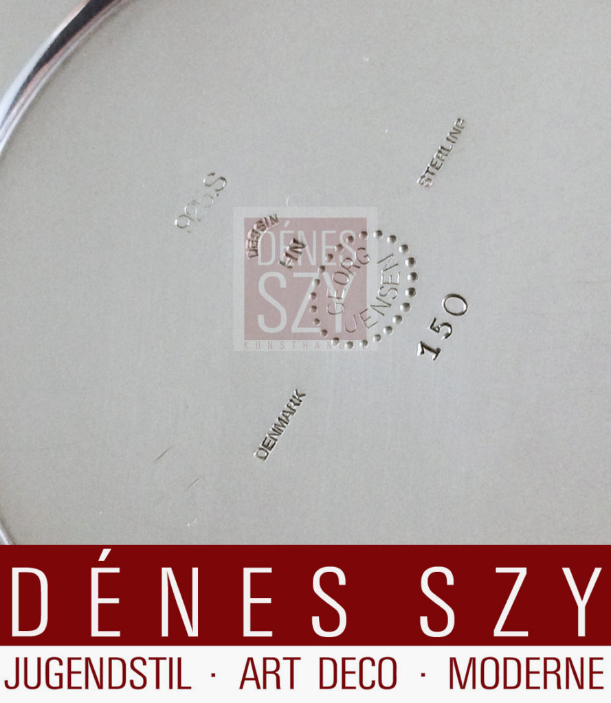 Georg Jensen argento Sterling Art Deco scatola per marmellata