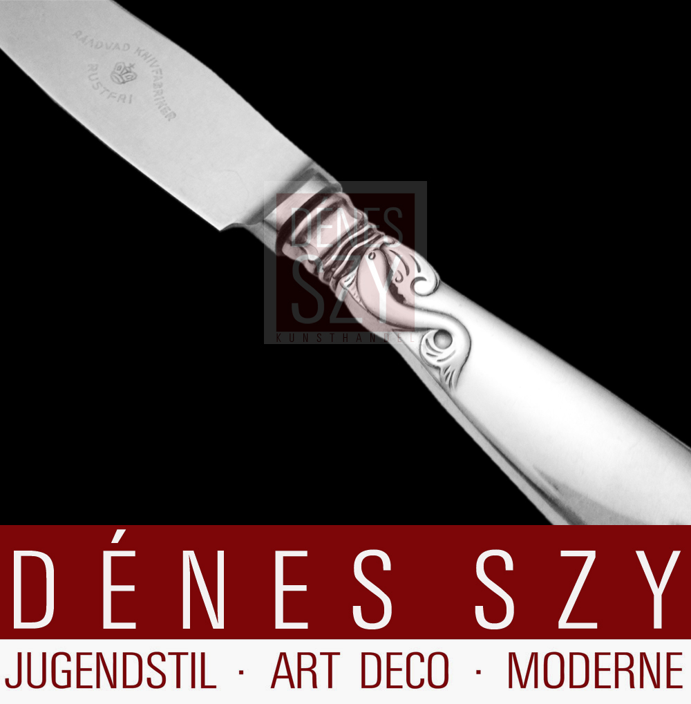 Art Deco posate d'argento danese modello DELFINO