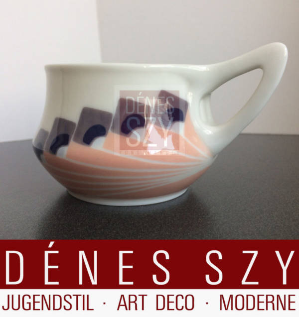 Meissen Art Nouveau tazza in porcellana modello Misnia