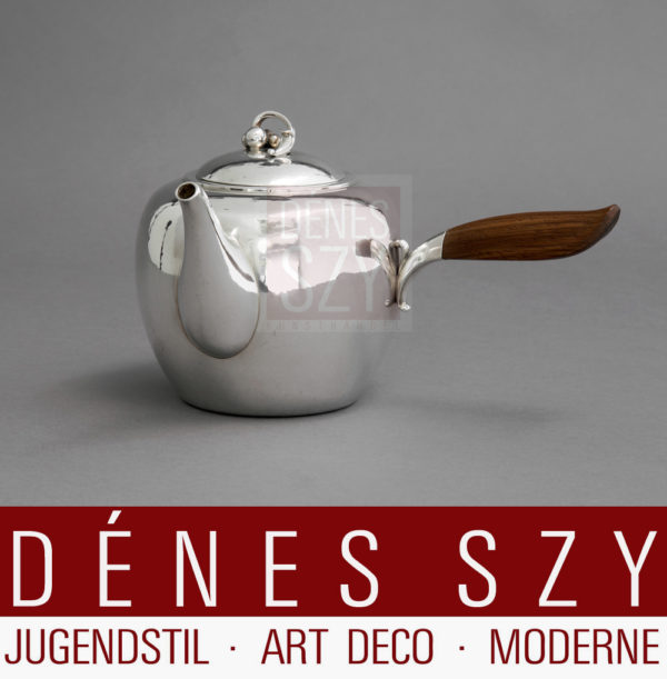Georg Jensen Silber handmade Teekanne 875 B HN 1935