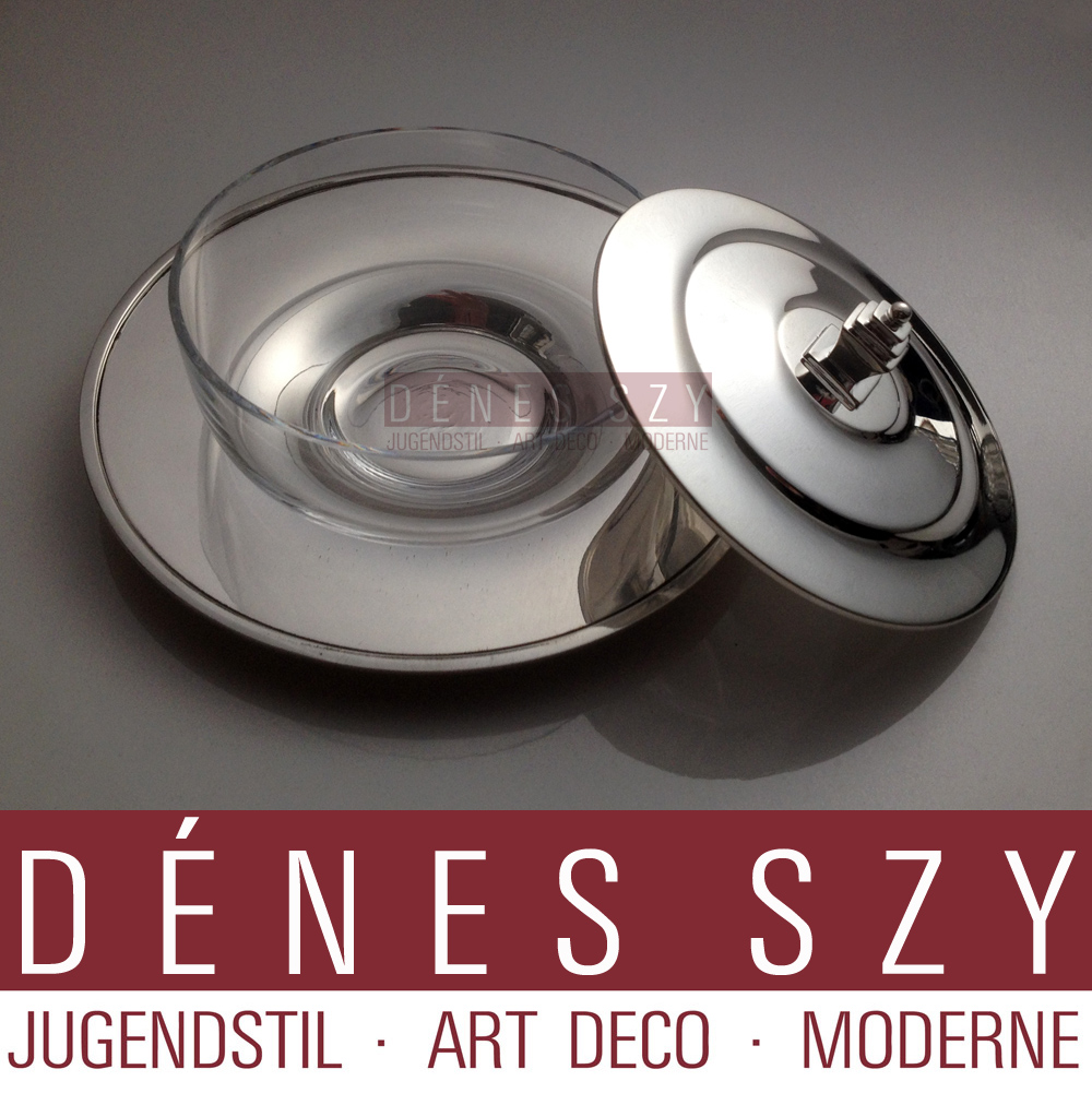 scatola di confittura 583A in argento Sterling di Georg Jensen collezione piramide