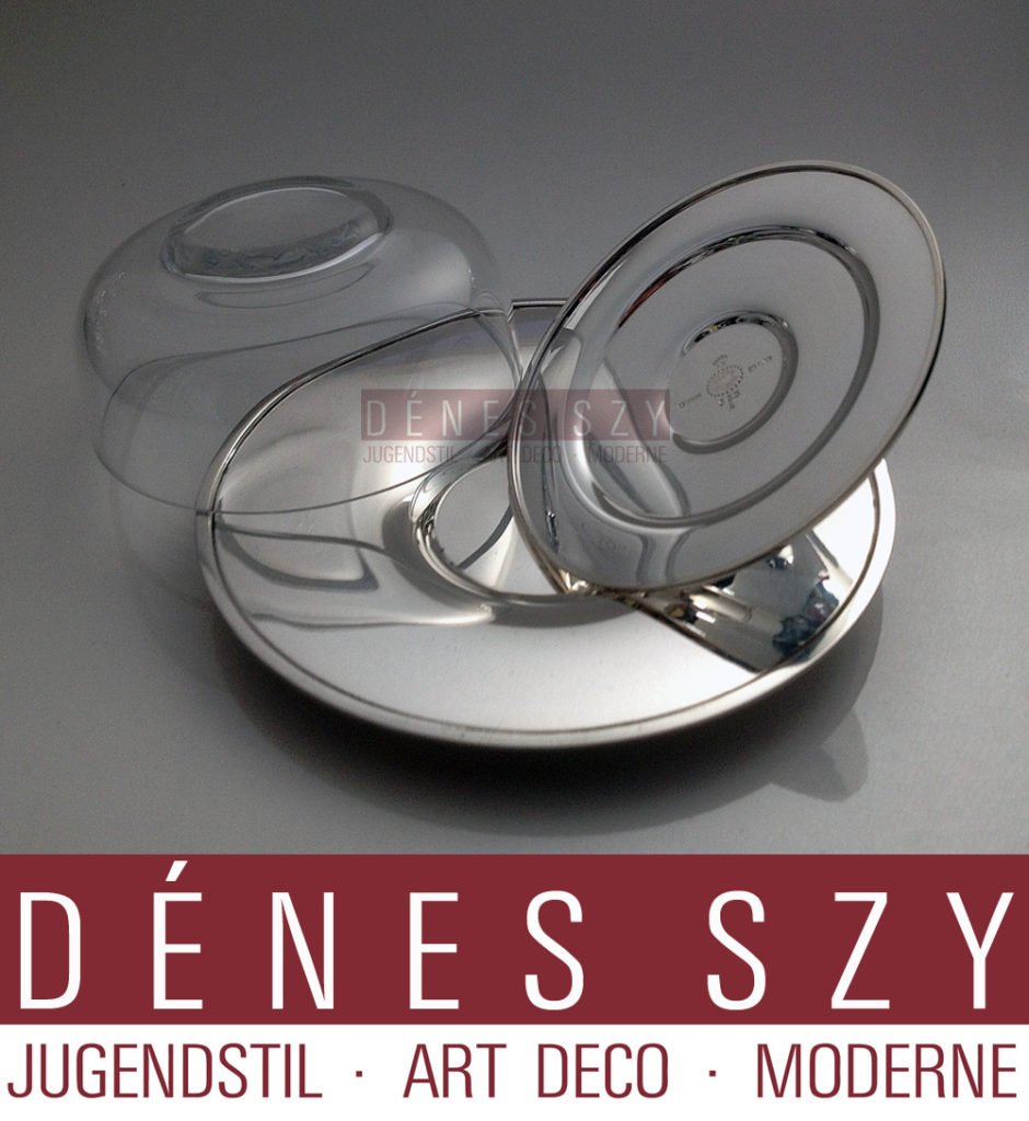 scatola di confittura 583A in argento Sterling di Georg Jensen collezione piramide