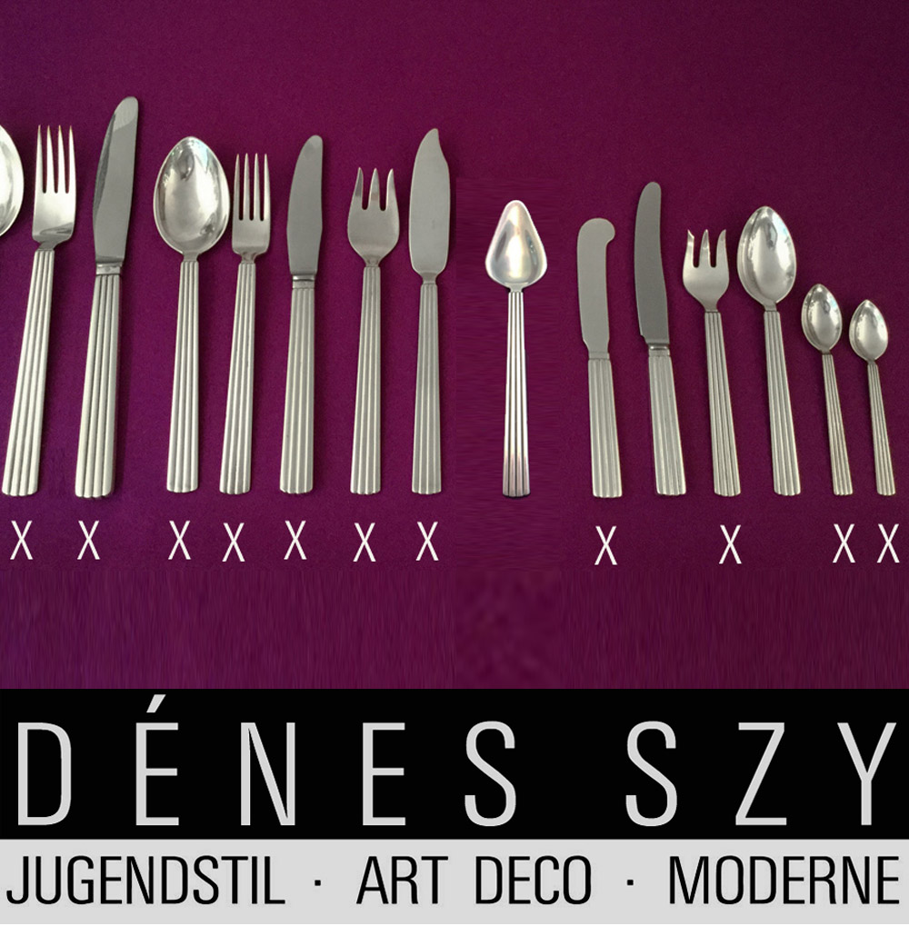 Georg Jensen posate argento Bernadotte 135 pezzi