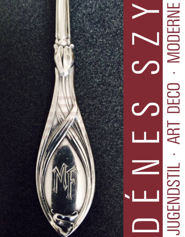 Posate in argento Art Nouveau tulipano VSF 800 Duesseldorf