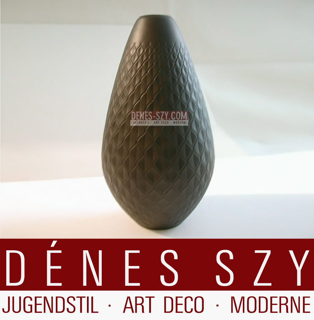 KPM Berlin vase en porcelaine de basalte, Design 1950s | Denes Szy, Kunst