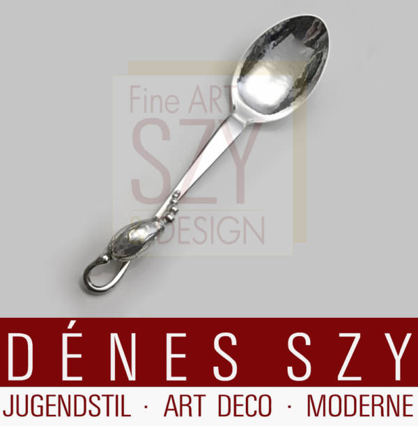 Cutlery, silver cutlery, Pattern: Magnolia, BLOSSOM Collection # 84, Design: Georg Jensen 1919, Execution: Georg Jensen silversmith's, Copenhagen, Denmark, 925 silver