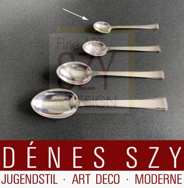 Evald Nielsen silver cutlery Congo 32, small teaspoon