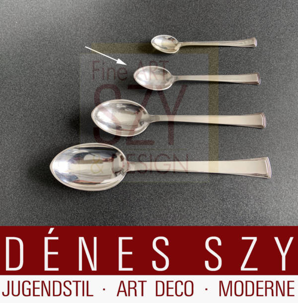 Evald Nielsen silver cutlery Congo 32, teaspoon medium size