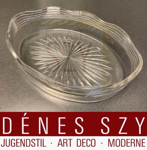 Ovale Jugendstil Jardiniere mit Original Glaseinsatz, Modellnummer 39830, Entwurf & Ausführung: Fa. Koch & Bergfeld, Bremen ca. 1901/02, Silber 800
