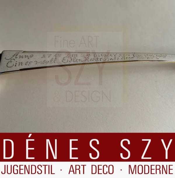 An early 18th century German silver spoon, by Siefried Oernster, (working 1709-1735), Danzig, circa 1718,